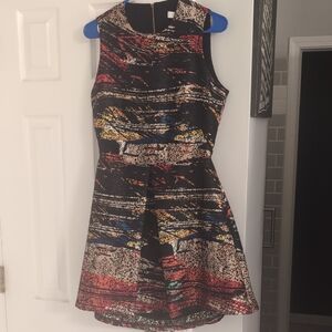 Hunter Vibrant Patterned Mini Dress